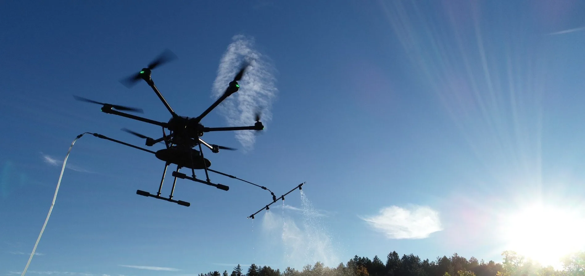 Pack formation drone démoussage — drone de pulvérisation en vol Drone On Air