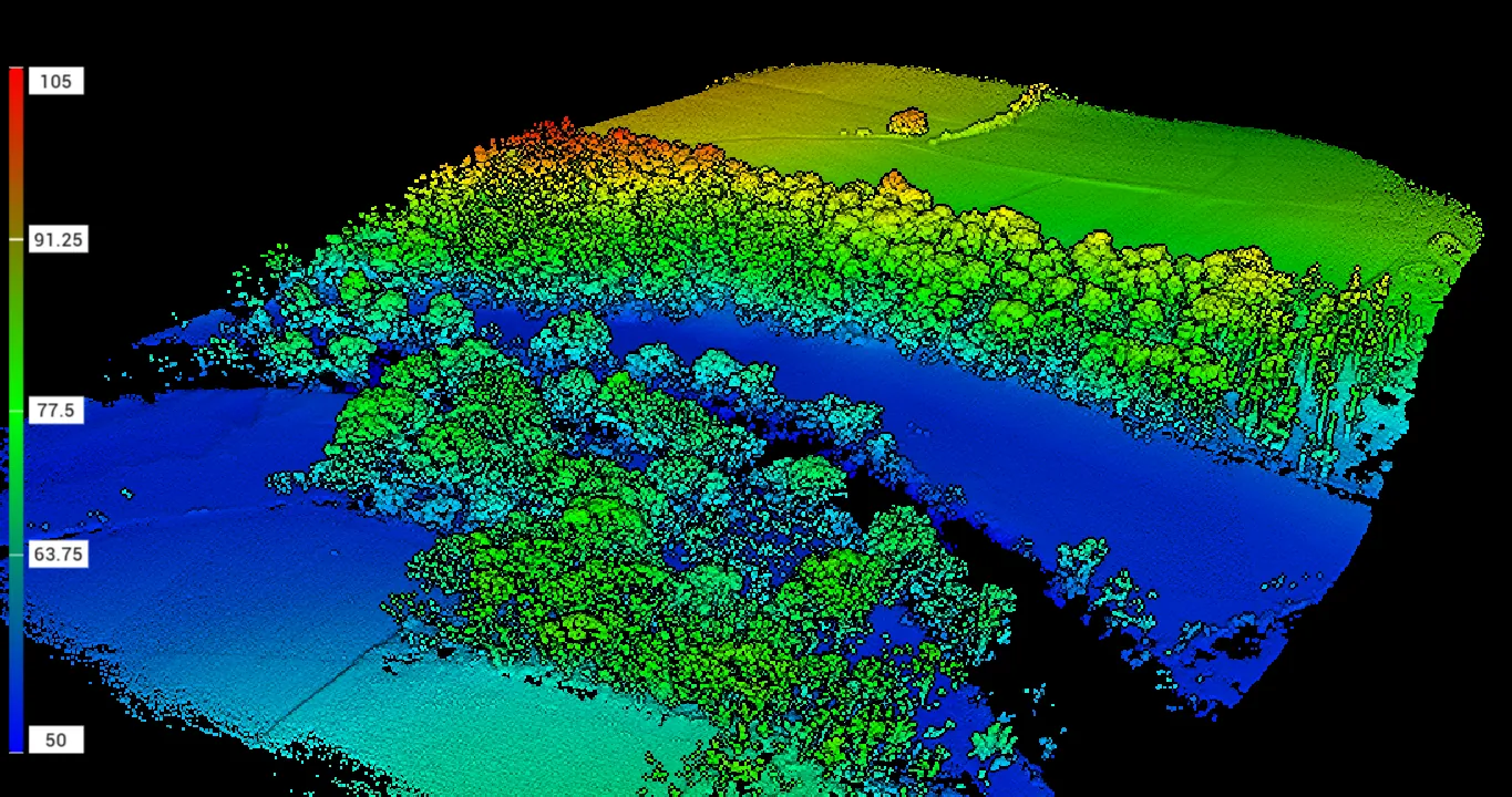 Post-traitement d'un nuage de points LiDAR sous CloudCompare en formation
